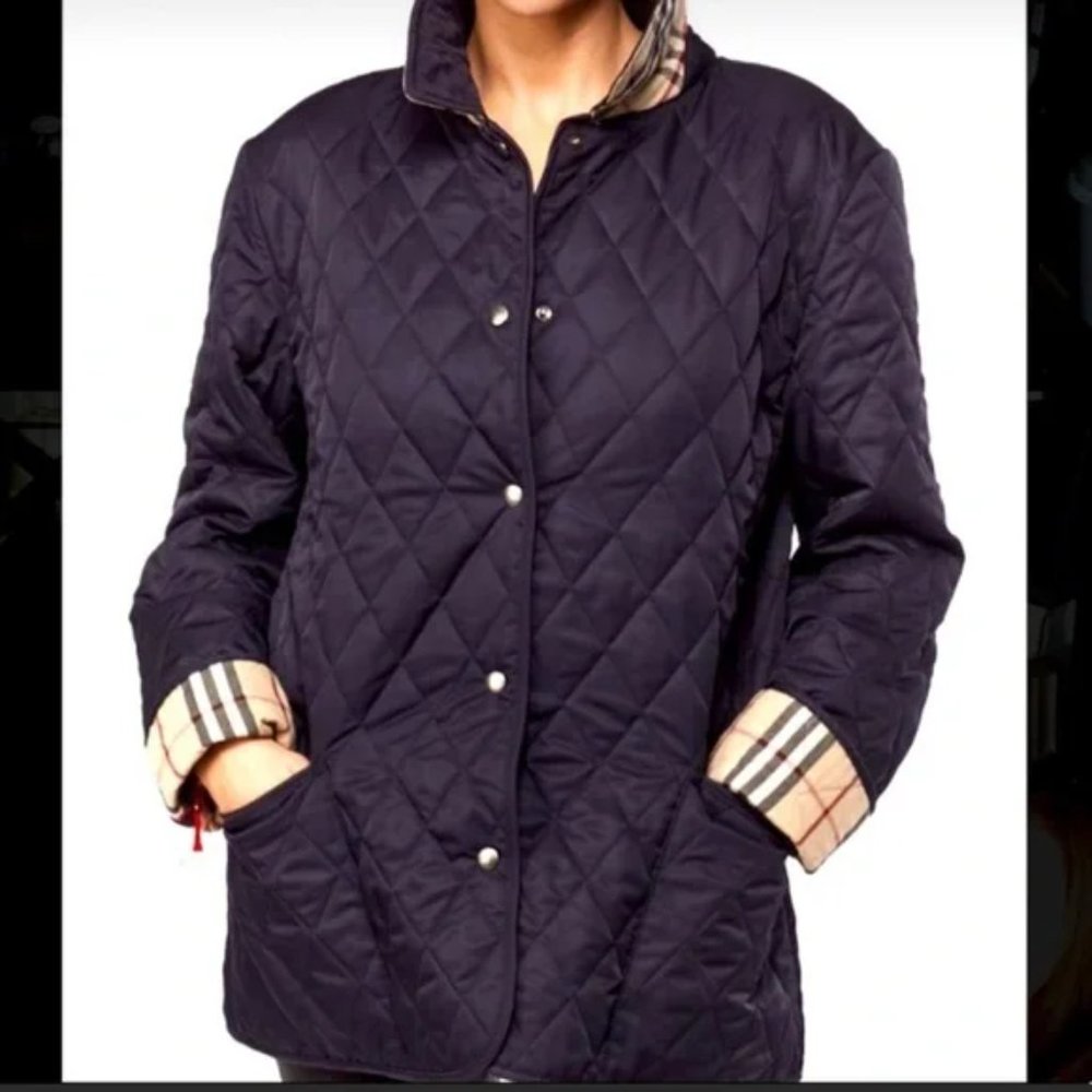 Burberry London Constance Quilted Snap Front Jacket - Picture 14 of 15